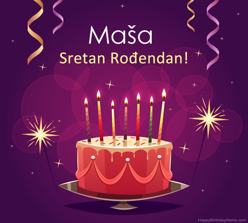 Smiješni pozdravi za slike rođendana Maša  