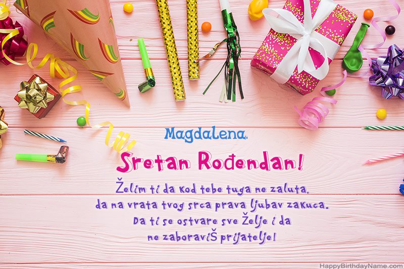 Preuzmite čestitku za rođendan Magdalena  besplatno