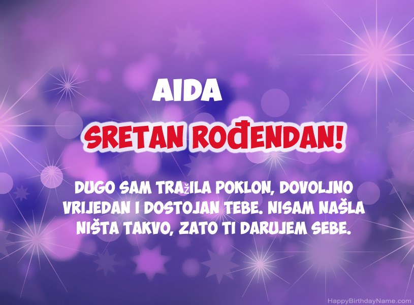 Prekrasne slike za Sretan rođendan Aida  