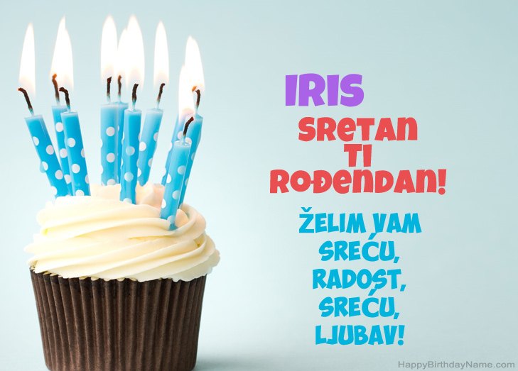 Čestitamo za Sretan rođendan Iris  