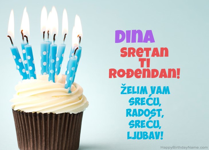 Čestitamo za Sretan rođendan Dina  