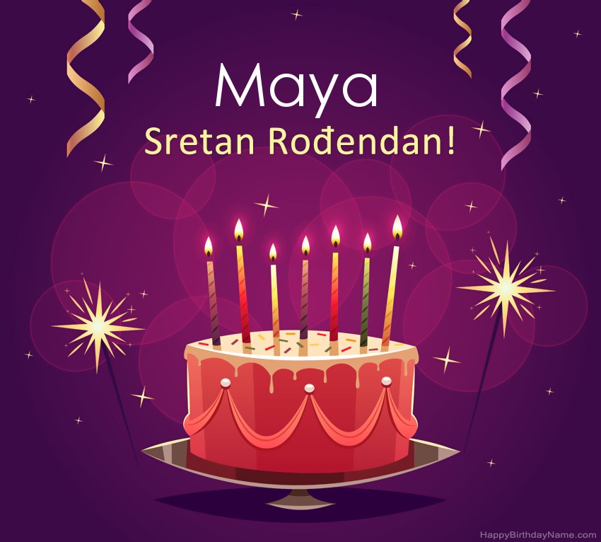 Smiješni pozdravi za slike rođendana Maya  