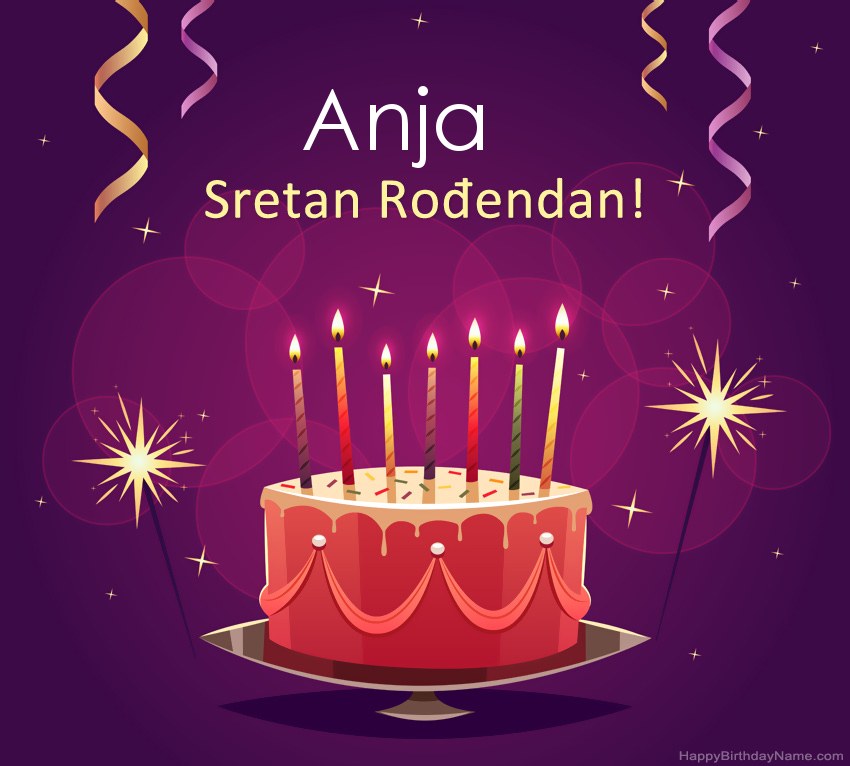 Smiješni pozdravi za slike rođendana Anja  