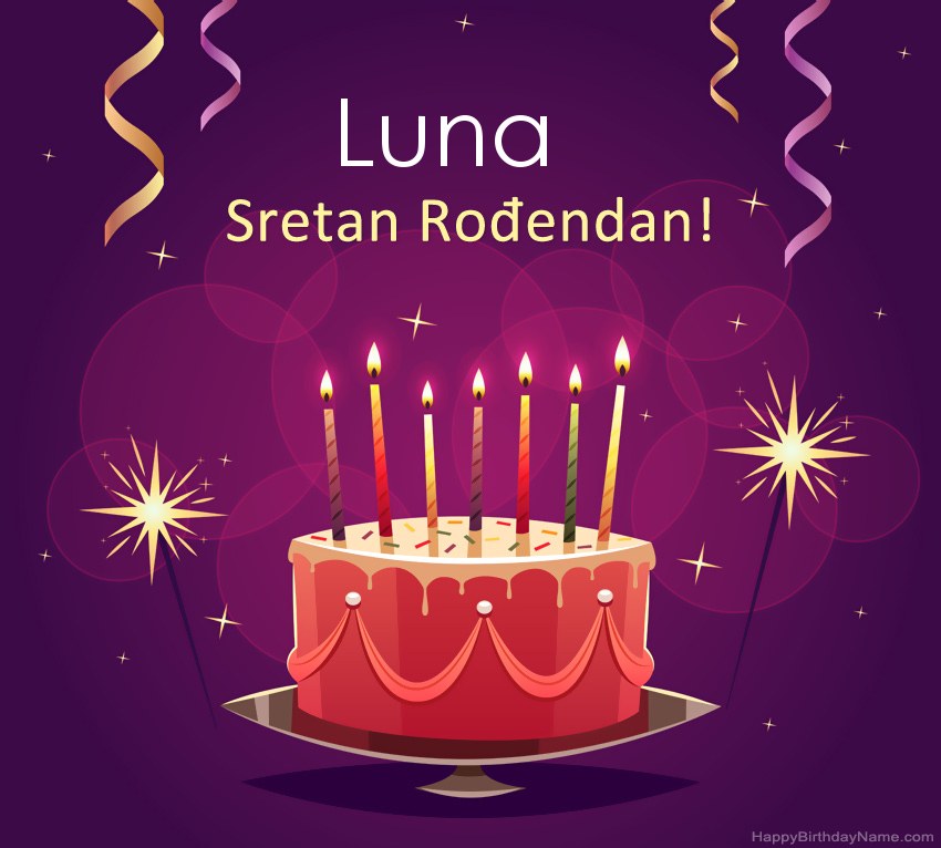Smiješni pozdravi za slike rođendana Luna  