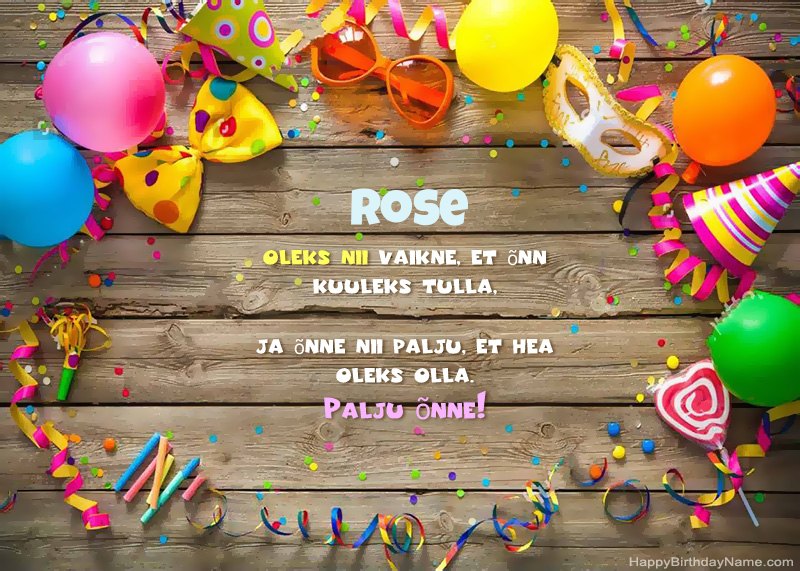 Happy Birthday Rose