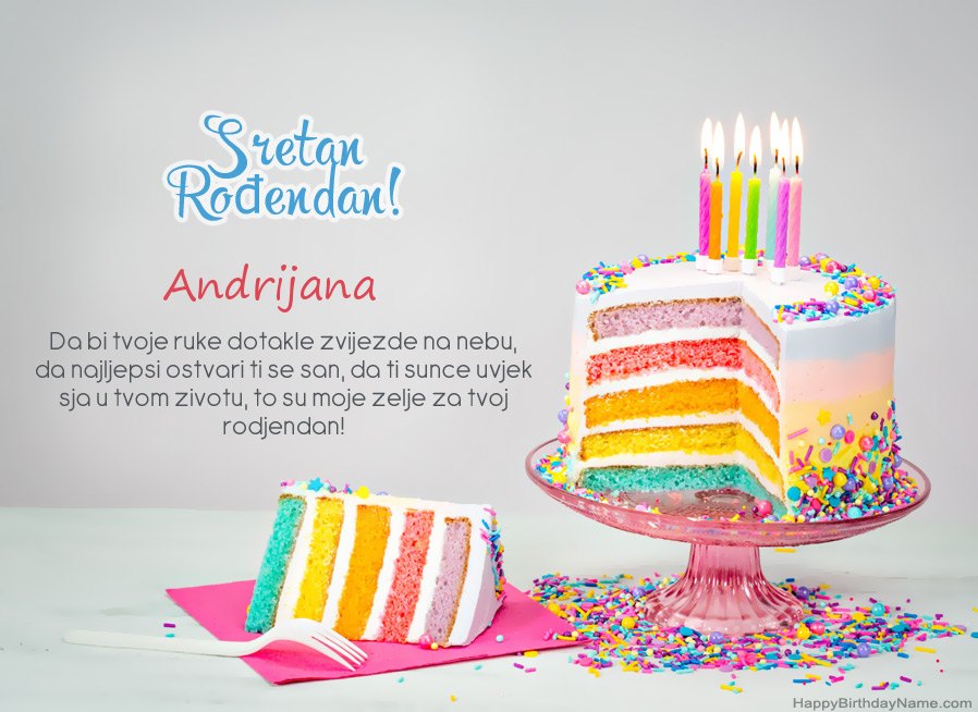 Želi Andrijana   za sretan rođendan