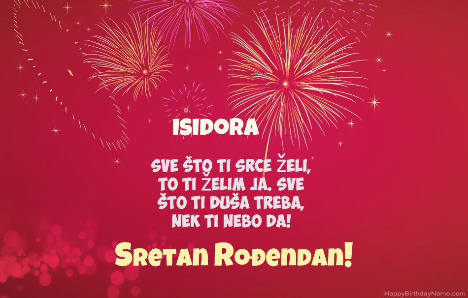 Sretan rođendan Isidora  , prekrasne pjesme