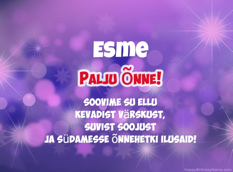 Ilusad pildid Esme
