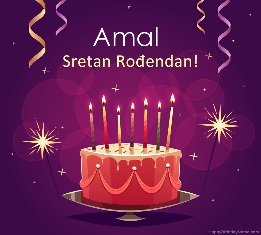 Smiješni pozdravi za slike rođendana Amal  