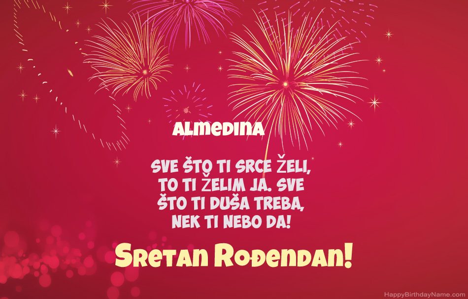 Sretan rođendan Almedina  , prekrasne pjesme