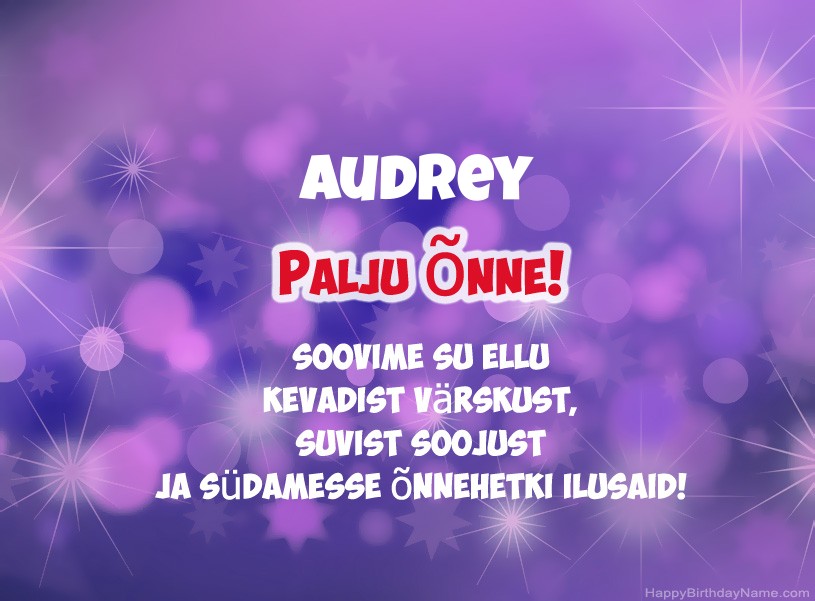Ilusad pildid Audrey Ilusad pildid Audrey