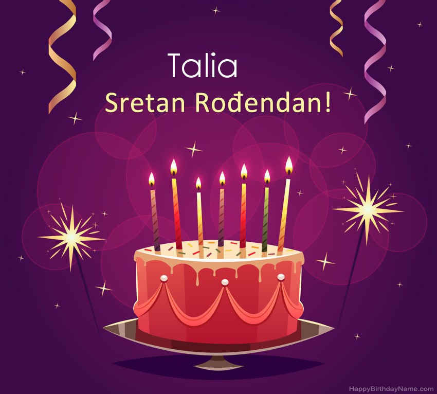Smiješni pozdravi za slike rođendana Talia  