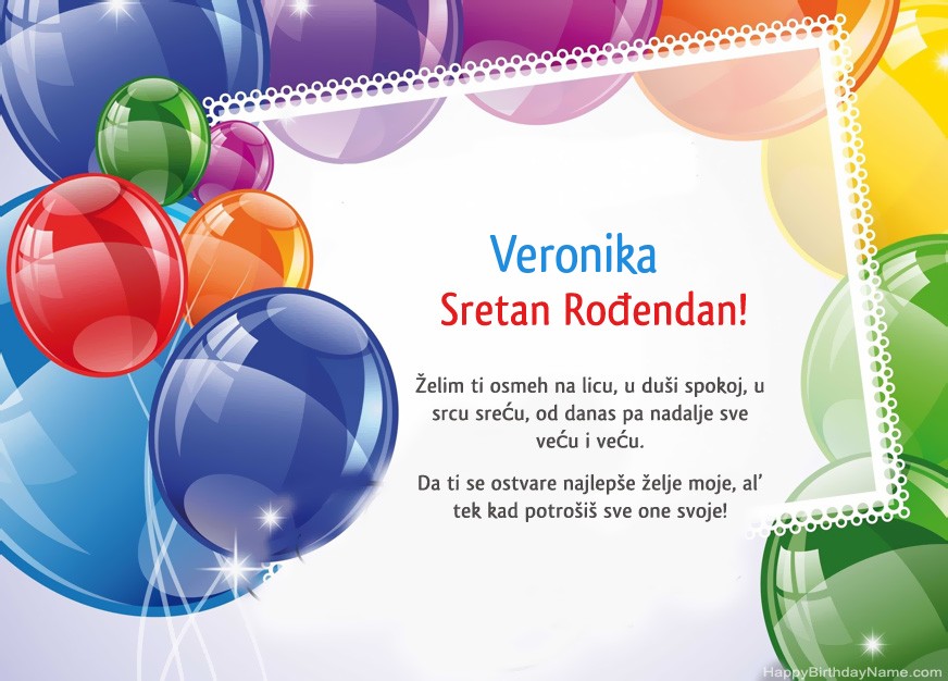 Sretan Rođendan Veronika  !