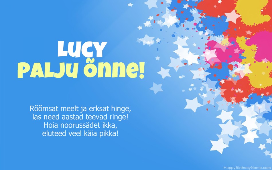 Õnnitleme Lucy Õnnitleme Lucy