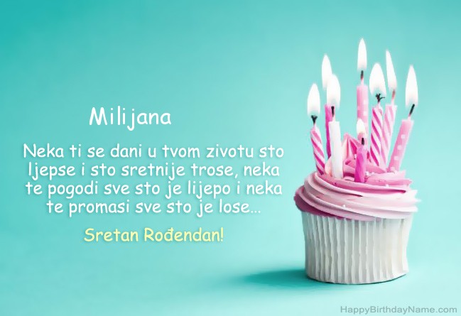 Preuzmite sliku za Happy Birthday Milijana  