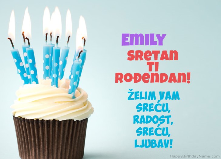 Čestitamo za Sretan rođendan Emily  