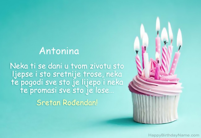 Preuzmite sliku za Happy Birthday Antonina  