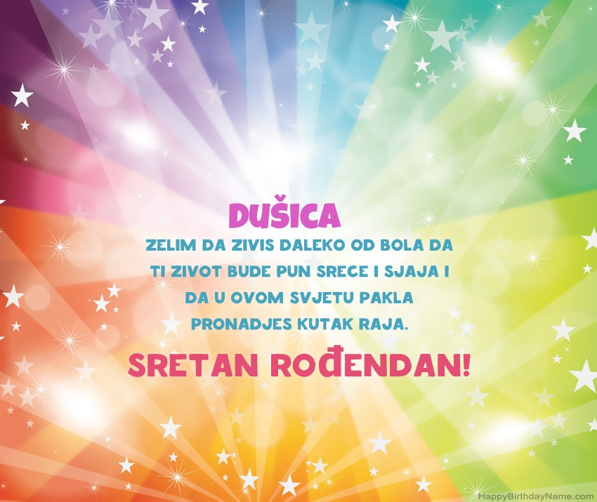 Lijepe čestitke za rođendan Dušica  