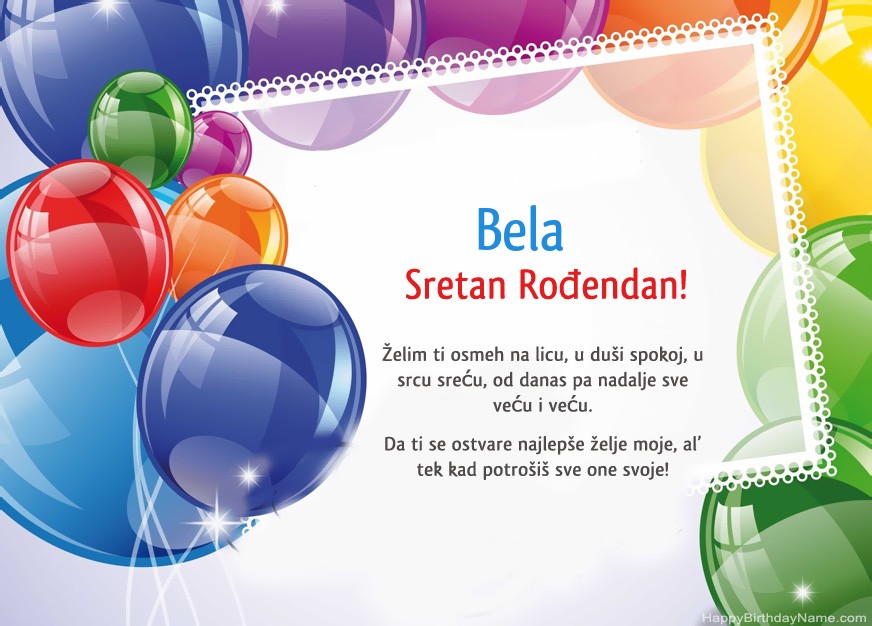 Sretan Rođendan Bela  !