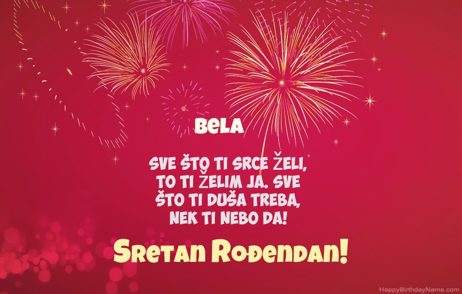 Sretan rođendan Bela  , prekrasne pjesme