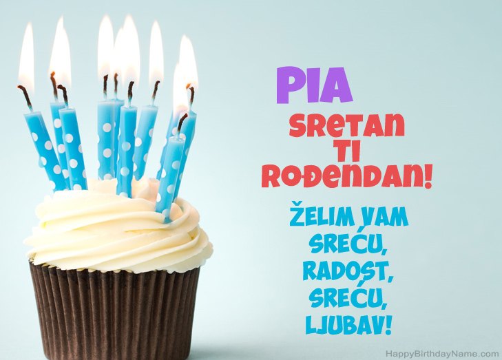Čestitamo za Sretan rođendan Pia  