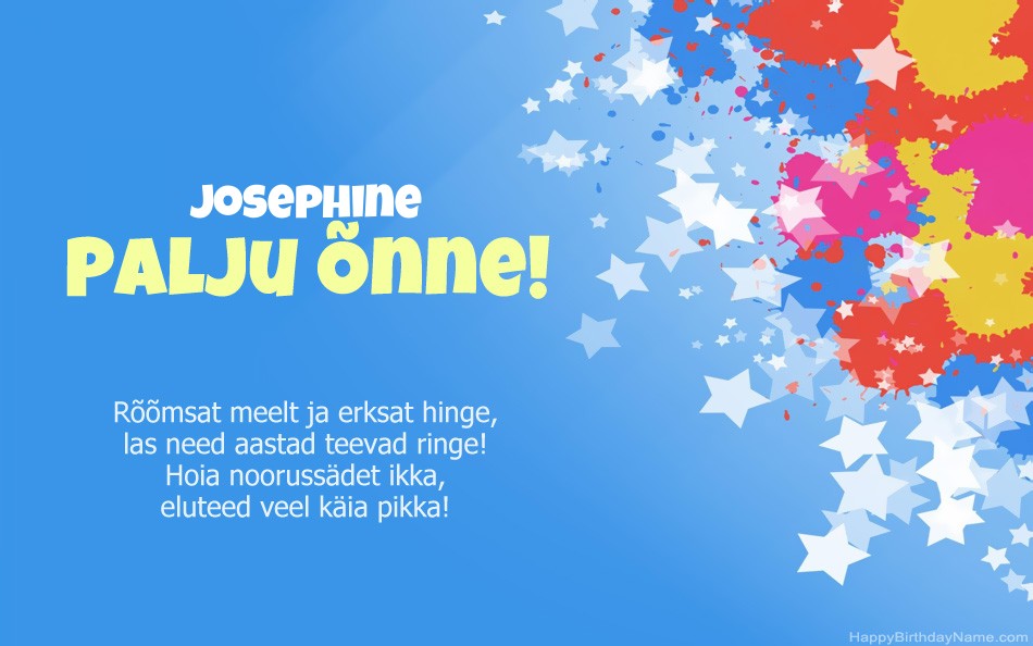 Õnnitleme Josephine Õnnitleme Josephine