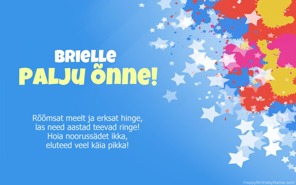 Õnnitleme Brielle
