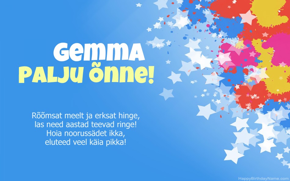 Õnnitleme Gemma