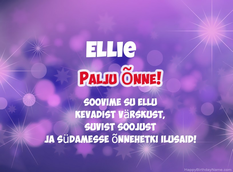 Ilusad pildid Ellie