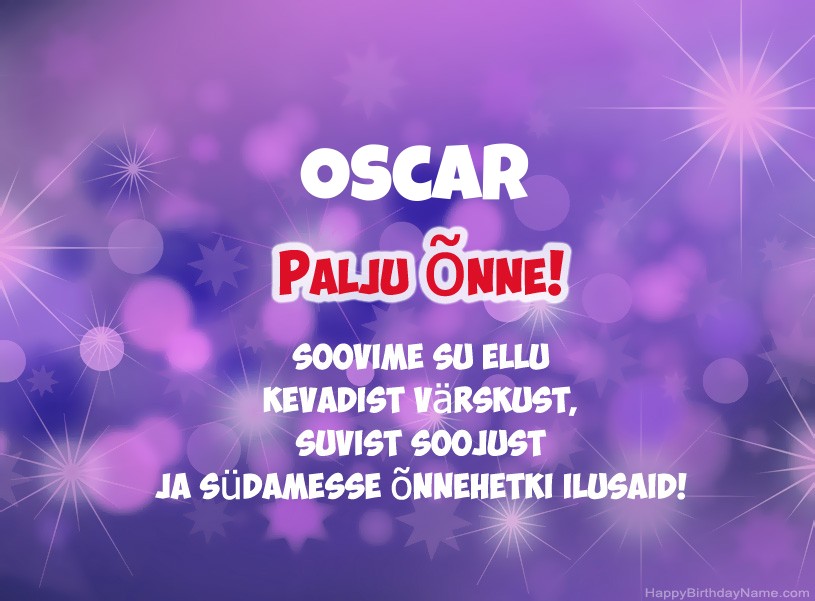 Ilusad pildid Oscar Ilusad pildid Oscar