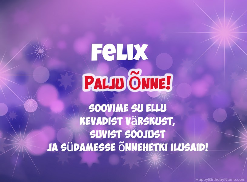 Ilusad pildid Felix Ilusad pildid Felix