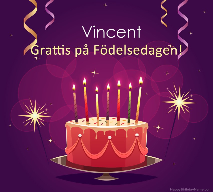 Roliga hälsningar för Happy Birthday Vincent-bilder