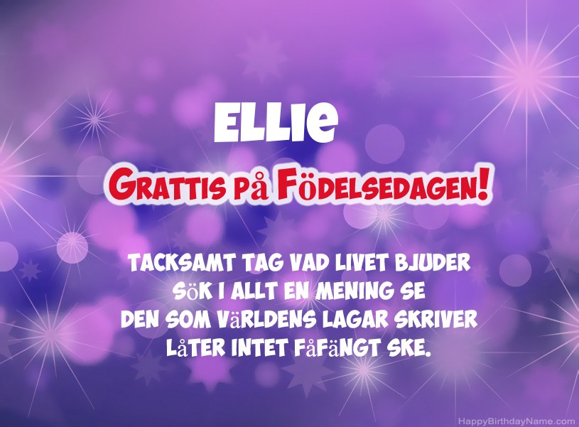 Vackra bilder för Grattis på Ellie