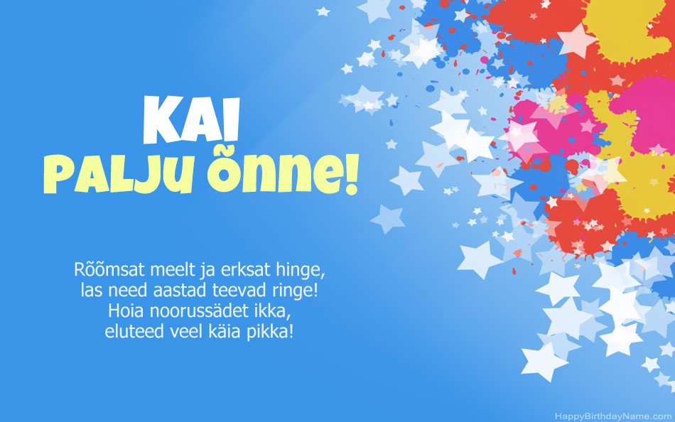 Õnnitleme Kai