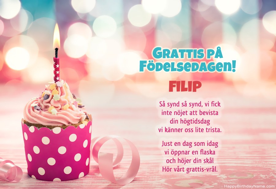 Ladda ner gratulationskortet Filip gratis