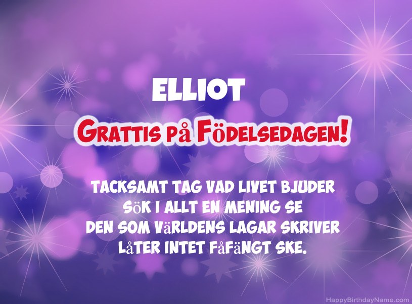 Vackra bilder för Grattis på Elliot