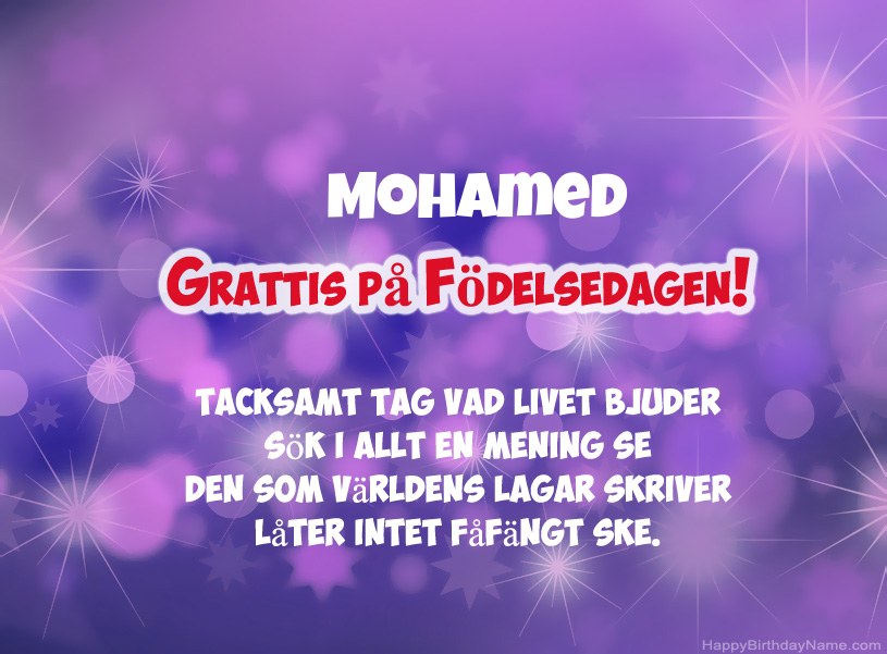 Vackra bilder för Grattis på Mohamed