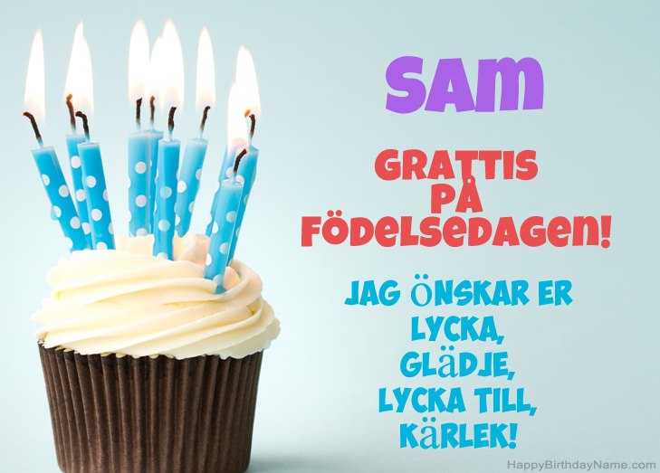 Grattis till Grattis på Sam