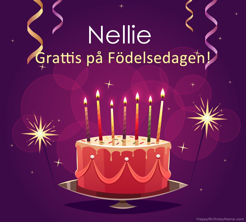 Roliga hälsningar för Happy Birthday Nellie-bilder