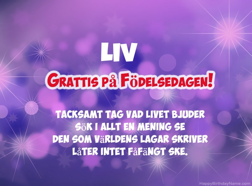 Vackra bilder för Grattis på Liv