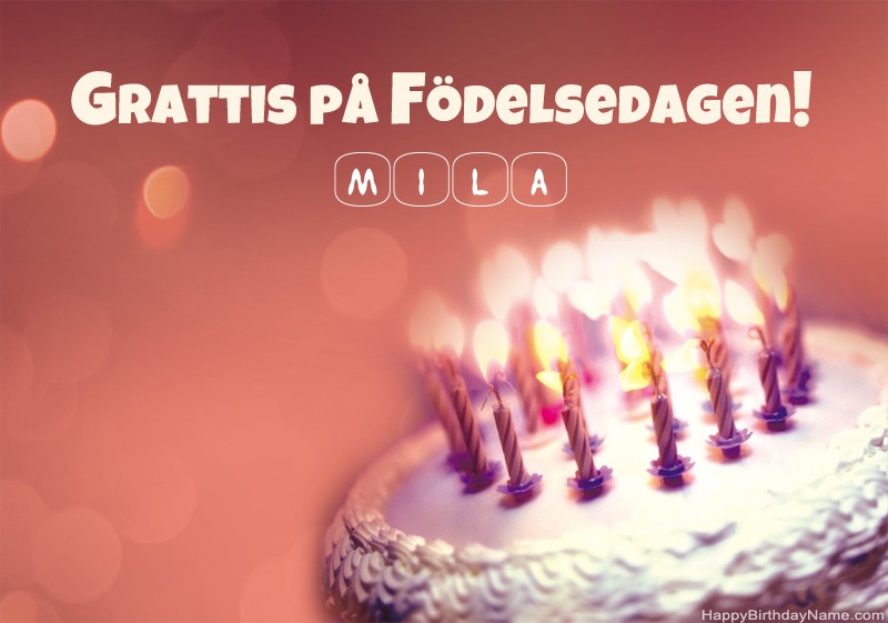 Grattis på födelsedagen Mila-bilder