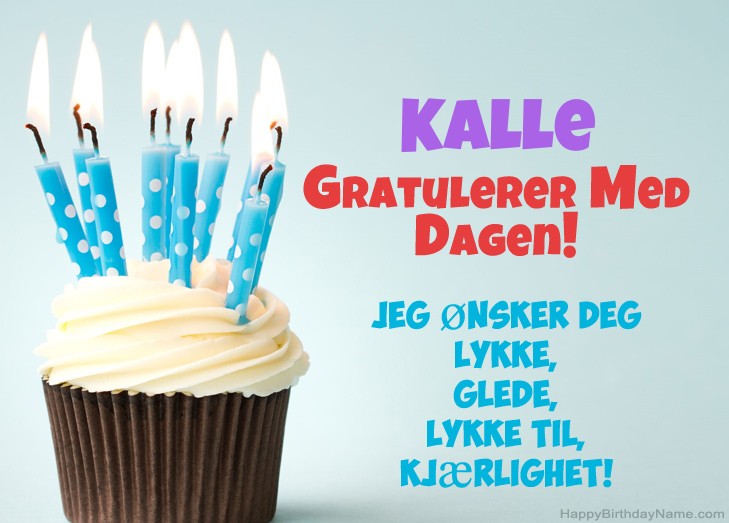 Gratulerer med fødselsdagen Kalle, vakre bilder