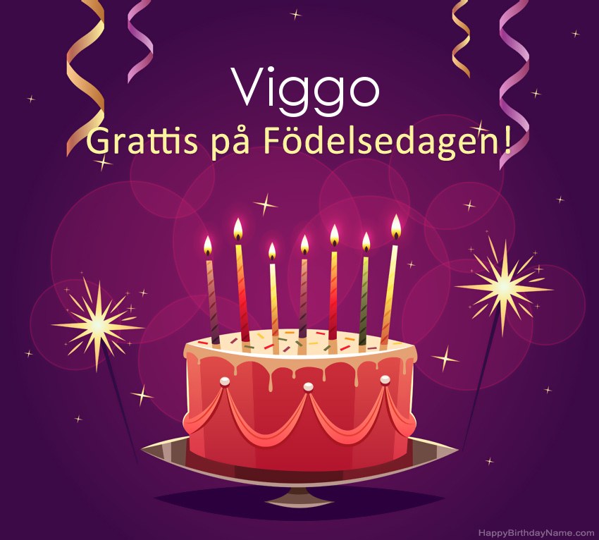 Roliga hälsningar för Happy Birthday Viggo-bilder