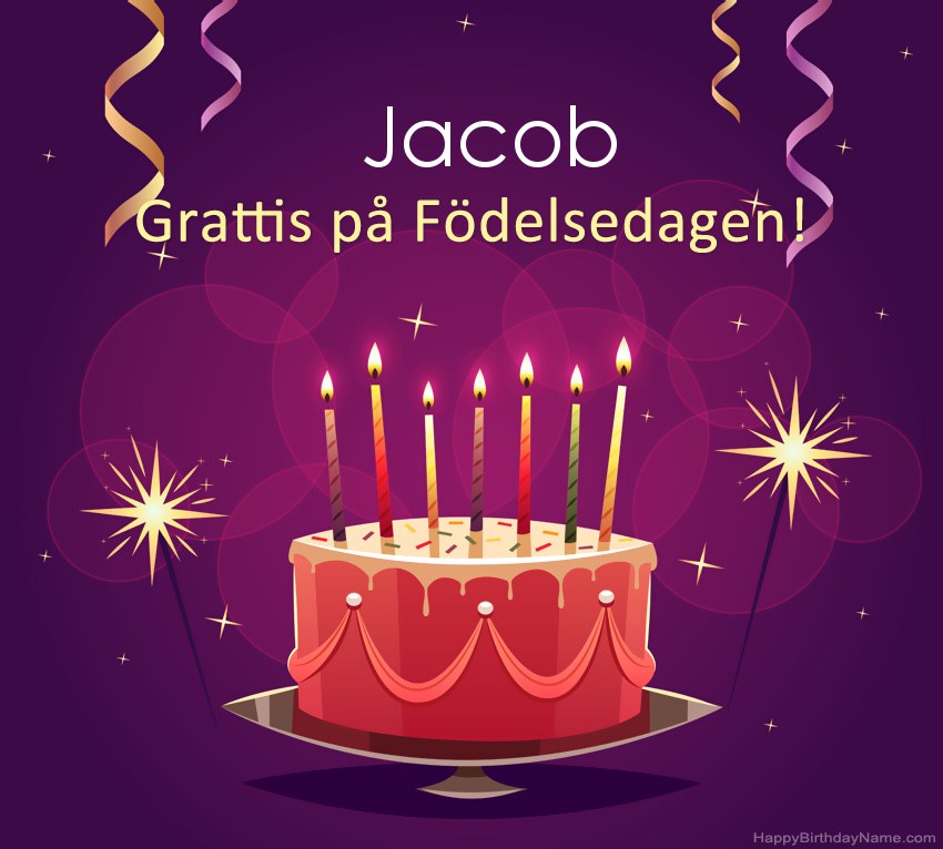 Roliga hälsningar för Happy Birthday Jacob-bilder