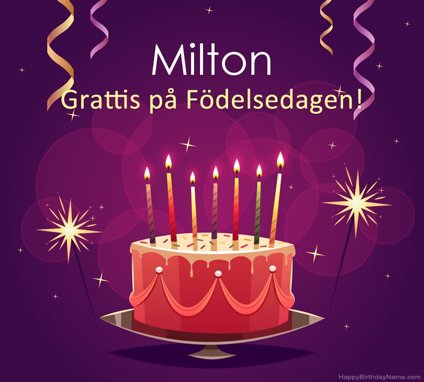 Roliga hälsningar för Happy Birthday Milton-bilder