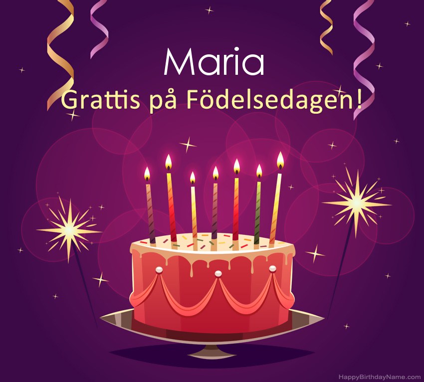 Roliga hälsningar för Happy Birthday Maria-bilder