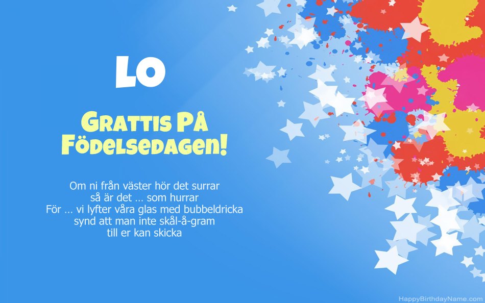 Grattis till födelsedagen till Los