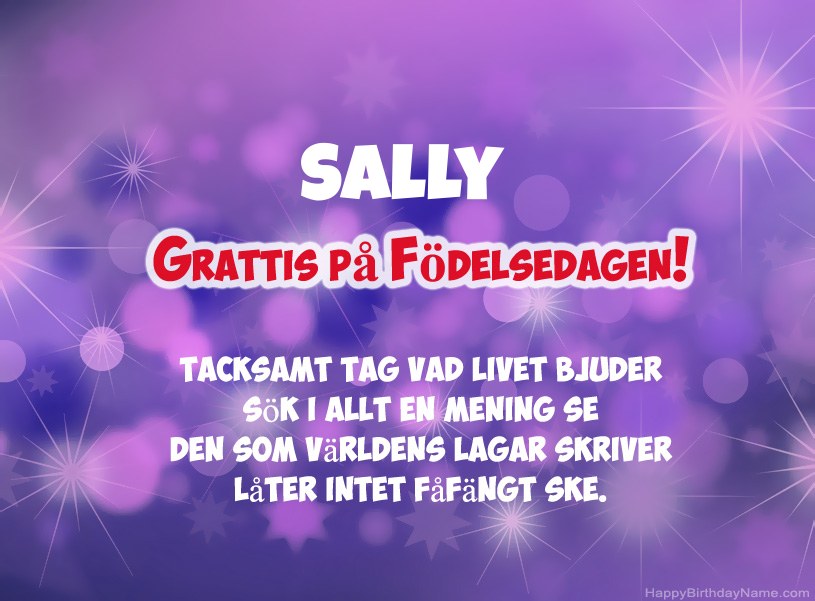 Vackra bilder för Grattis på Sally