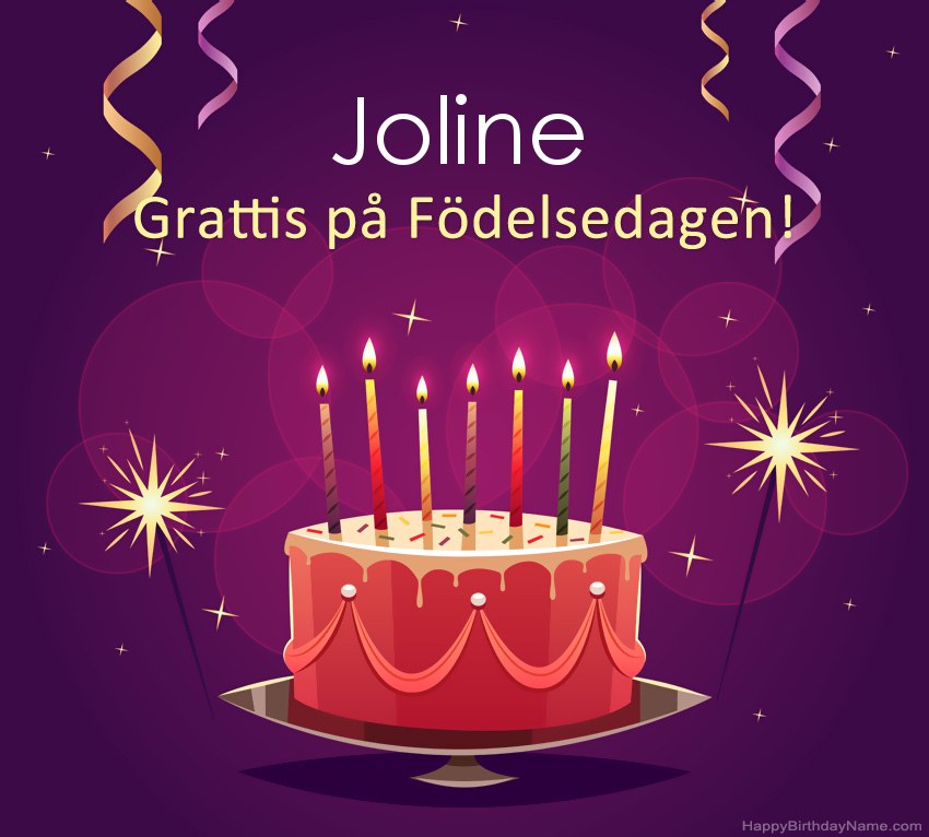 Roliga hälsningar för Happy Birthday Joline-bilder