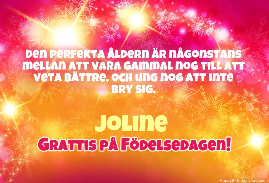 Kul grattis till Grattis på Joline